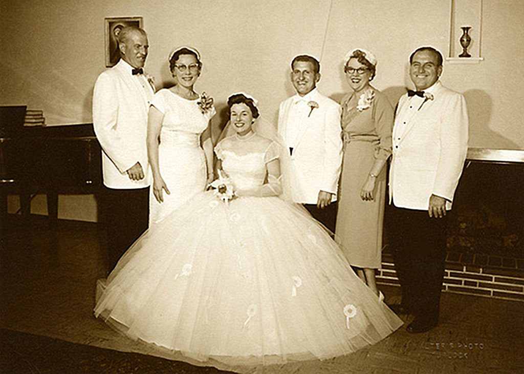 Sheldon and Joan Clements Wedding Photo.